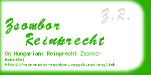 zsombor reinprecht business card